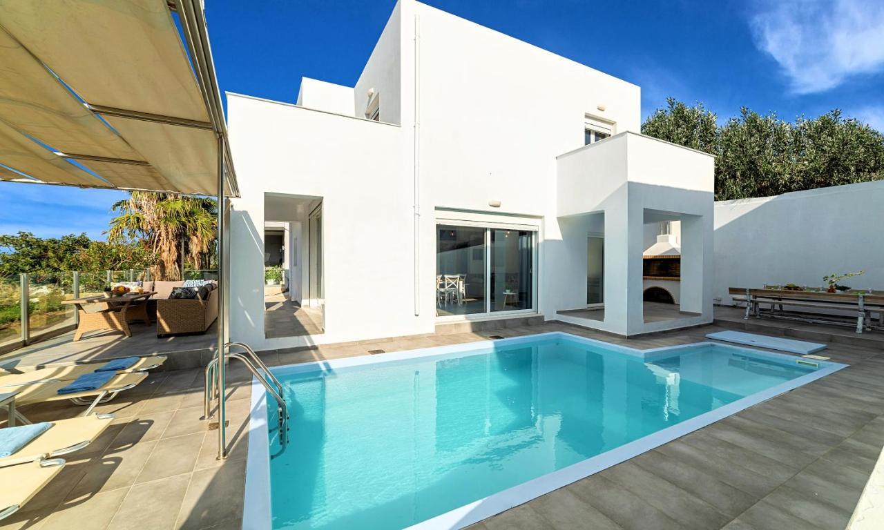 Cretan Sunset Villa Heated Pool Dhramia Exterior photo