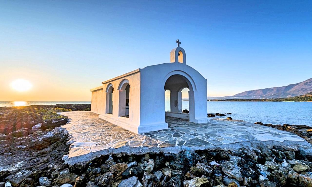Cretan Sunset Villa Heated Pool Dhramia Exterior photo